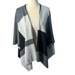 DONEGAL RUANA Talbots Wrap Cape M/L